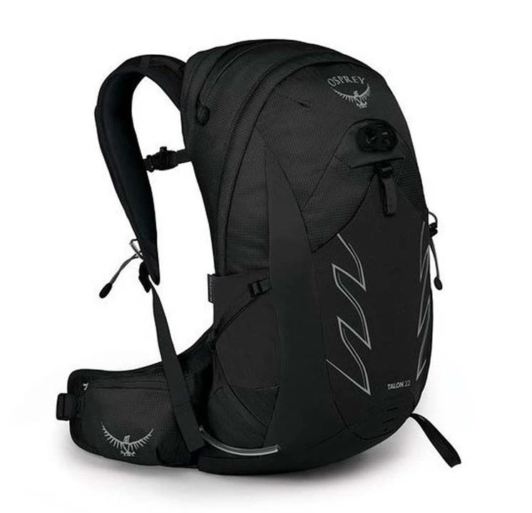 Osprey Talon 22 Mens Hiking Backpack – Stealth Black – S/M 1 Osprey Talon 22 Mens Hiking Backpack – Stealth Black – S/M