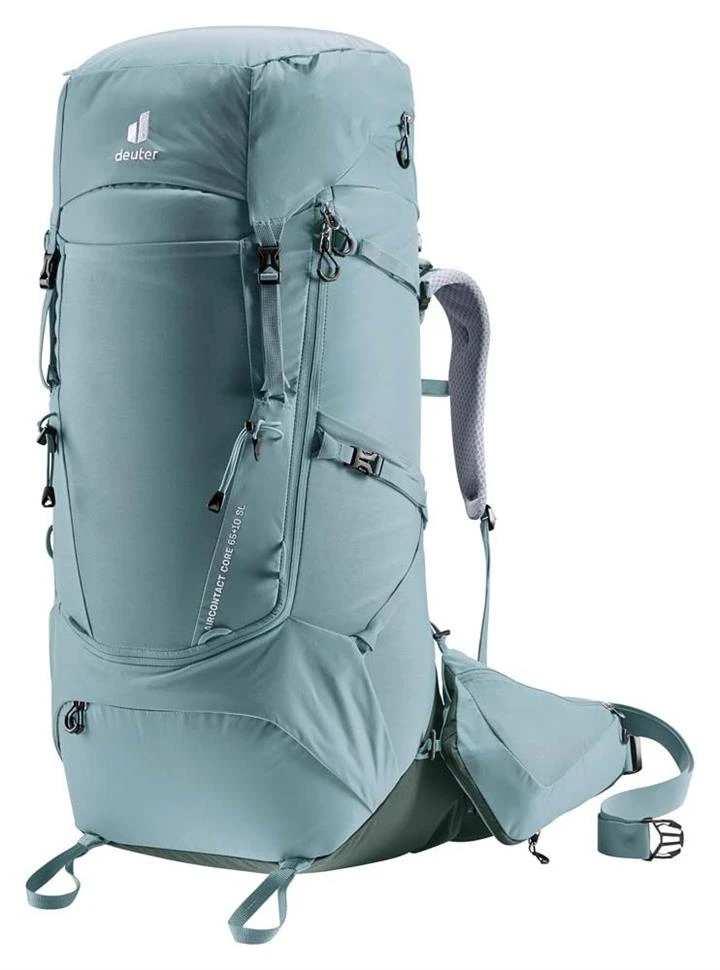Deuter Aircontact Core 65+10 SL Womens Hiking Backpack – Shale/Ivy 1 Deuter Aircontact Core 65+10 SL Womens Hiking Backpack – Shale/Ivy