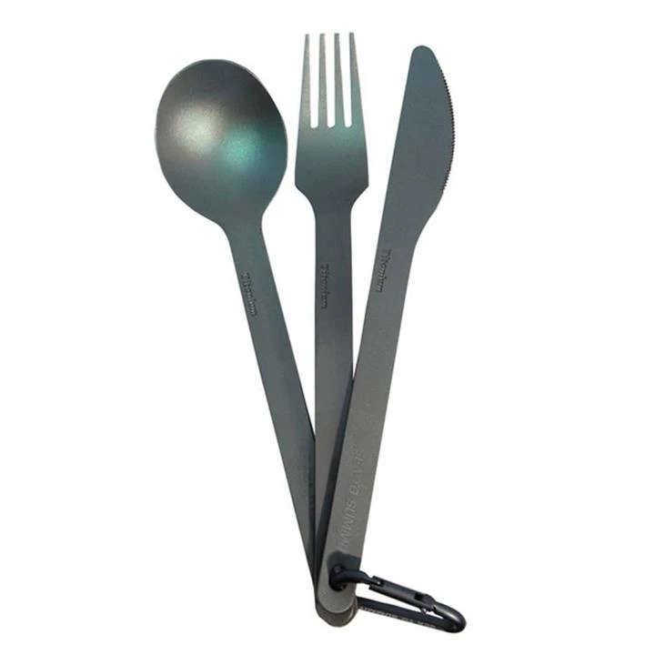 Sea To Summit Titanium Cutlery Set 3pc (Knife Fork And Spoon) 1 Sea To Summit Titanium Cutlery Set 3pc (Knife Fork And Spoon)