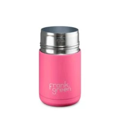 Frank Green Reusable Ceramic Cup – 295ml – Neon Pink