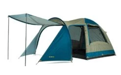 OZtrail Tasman 4V Plus 4-Person Dome Tent – Light Grey/Blue