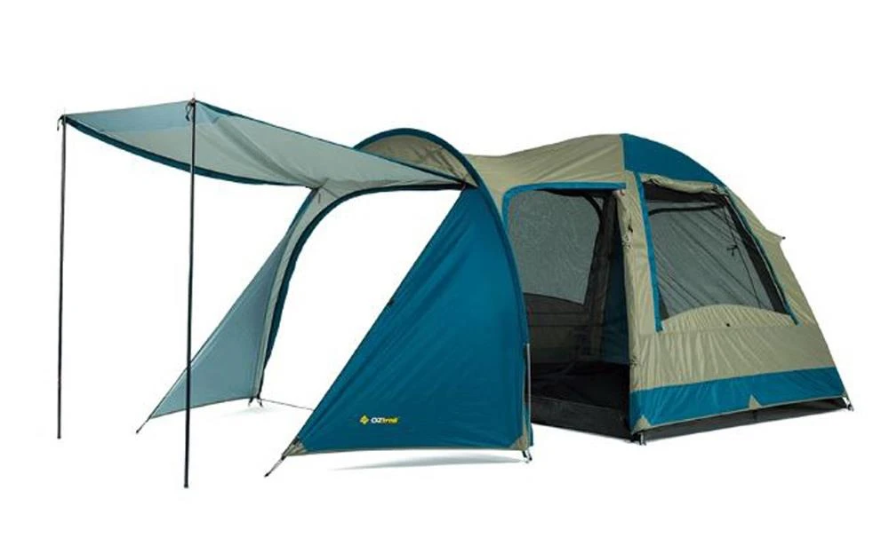 OZtrail Tasman 4V Plus 4-Person Dome Tent – Light Grey/Blue 1 OZtrail Tasman 4V Plus 4-Person Dome Tent – Light Grey/Blue