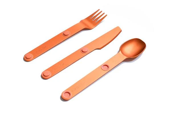 Full Windsor Magware Magnetic Flatware – Single Set – Orange 1 Full Windsor Magware Magnetic Flatware – Single Set – Orange