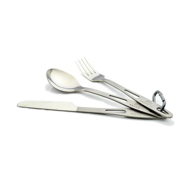 Toaks Titanium 3-Piece Cutlery Set 1 Toaks Titanium 3-Piece Cutlery Set