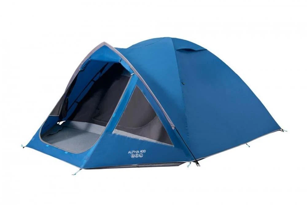 Vango Alpha 400 Earth Series 4-Person Hiking Tent – Moroccan Blue 1 Vango Alpha 400 Earth Series 4-Person Hiking Tent – Moroccan Blue