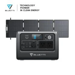 BLUETTI EB70(Grey) + Solar Panels | Solar Generator Kit, EB70+SP200L | 1000W, 716Wh, 200W Solar Kit