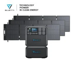 BLUETTI AC200MAX + 1*B230 + Solar Panels | Solar Generator Kit, AC200MAX+1*B230+3*SP200L | 2200W, 4096Wh, 600W Solar Kit