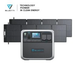 BLUETTI AC200P + Solar Panels | Solar Generator Kit, AC200P+2*SP200L | 2000W, 2000Wh, 400W Solar Kit