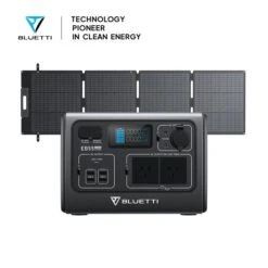 BLUETTI EB55 + Solar Panels | Solar Generator Kit, EB55+SP200L | 700W, 537Wh, 200W Solar Kit